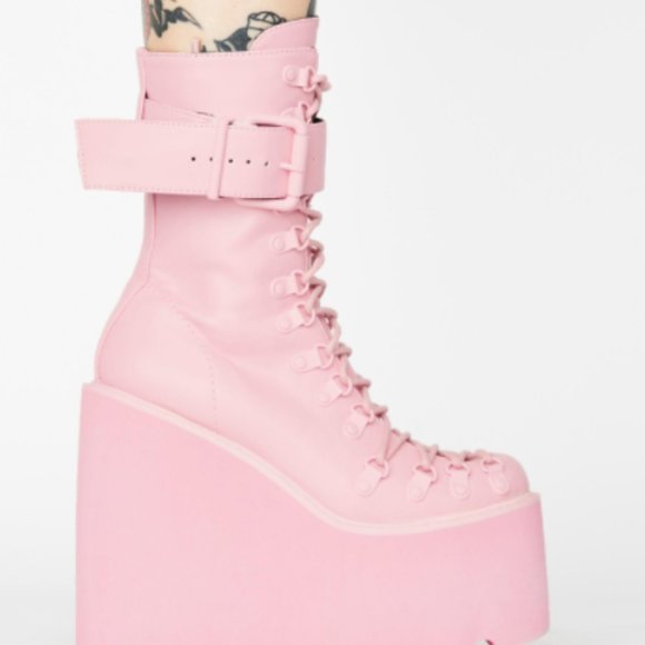 Dolls Kill Shoes Sugar Thrillz Bubblegum Traitor Boots Dolls Kill